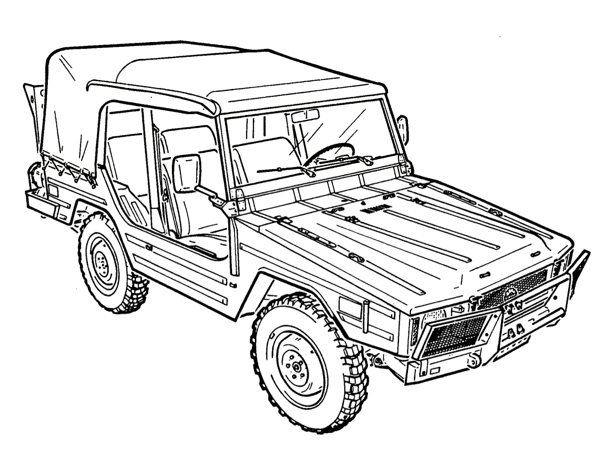 Figure 1-2-1 — Truck, Light, 4 x 4, Military Design, Iltis Canadian, Basic
