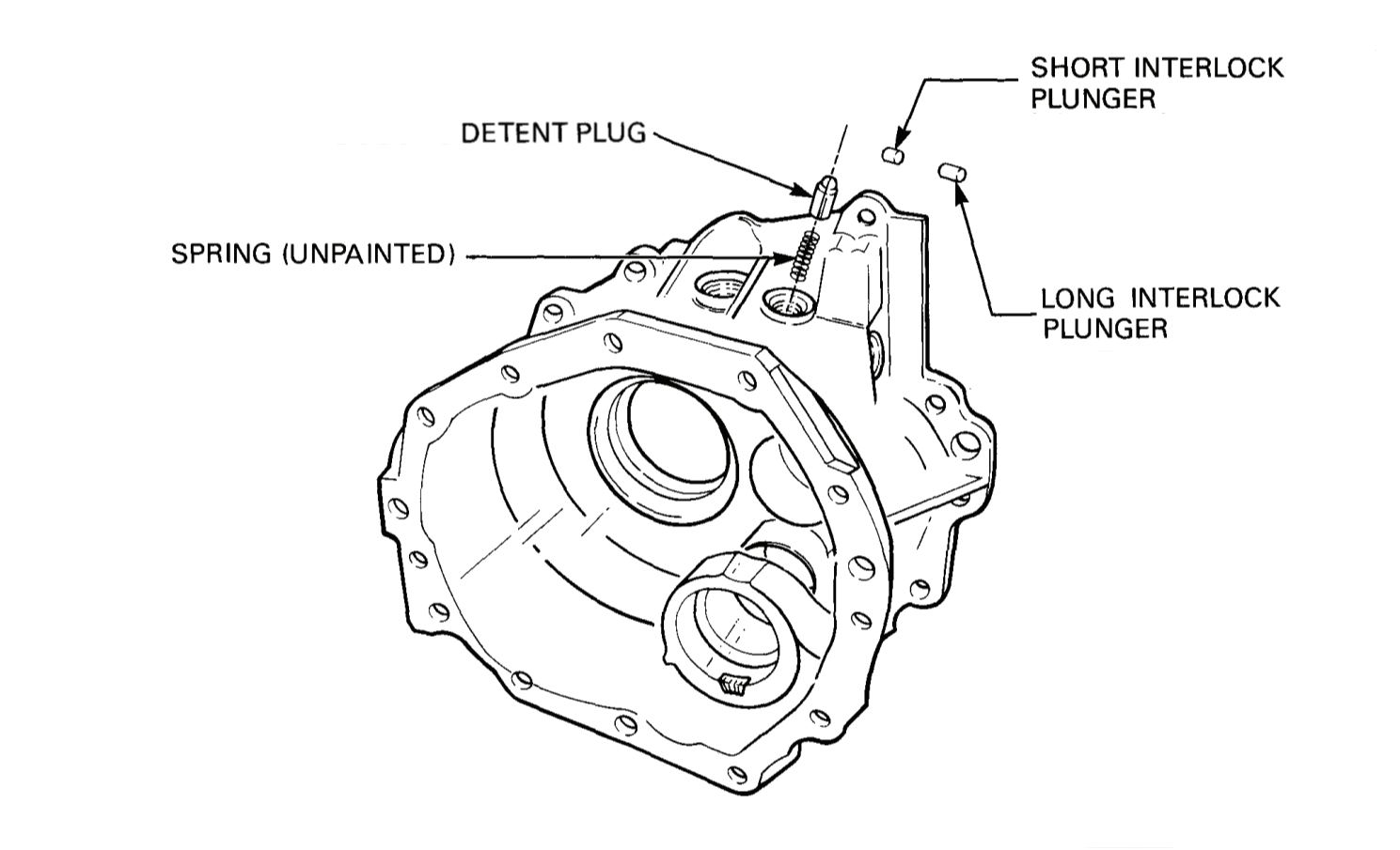 Figure 3-1-26 — Interlocking Plungers, Gear Detent Plug and Spring